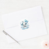 Jongen Kleine Pinda Ronde Sticker (Envelop)