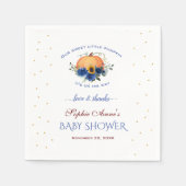  Jongen Kleine Pompoen Thanksgiving Baby Shower    Servet (Voorkant)