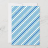 Jongen koe Baby shower Blauwe Uitnodiging (Achterkant)