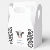 Jongen Koe Boerderij Dier Baby shower Bedankdoosjes (Geopend)