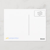 Jongen konijntje Happy Day, briefkaart (Achterkant)