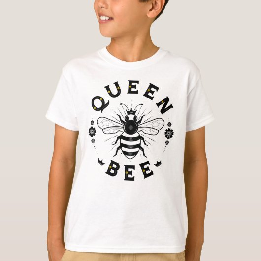 Jongen koningin Bee / White T-Shirt (Voorkant)