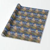 Jongen laat Chinese lantaarn los Cadeaupapier (Uitgerold)