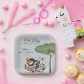 Jongen! Laat de Wilde Rumpus beginnen | BABY SHOWE Papieren Bordje (Feest)