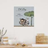 Jongen! Laat de Wilde Rumpus beginnen | BABY SHOWE Poster (Keuken)