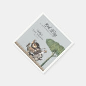 Jongen! Laat de Wilde Rumpus beginnen | BABY SHOWE Servet (Hoek)