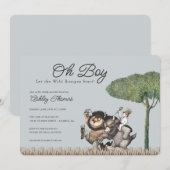 Jongen! Laat de Wilde Rumpus beginnen | Baby Sprin Kaart (Voorkant / Achterkant)