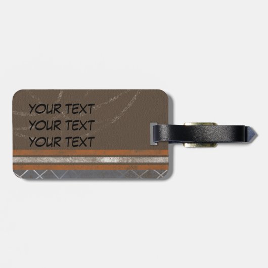 Jongen Label met Basketball Bag Bagagelabel (Achterkant horizontaal)