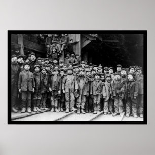 Jongen Laborators van Pennsylvania Coal Company 19 Poster