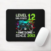 Jongen Level 12 Ontgrendeld Videospel 12e Verjaard Muismat (Met muis)