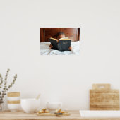 Jongen lezen de Heilige Bijbel Poster (Keuken)