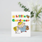 Jongen Little Gardener Tshirts en Gifts Briefkaart (Staand voorkant)