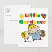 Jongen Little Gardener Tshirts en Gifts Briefkaart (Voorkant / Achterkant)
