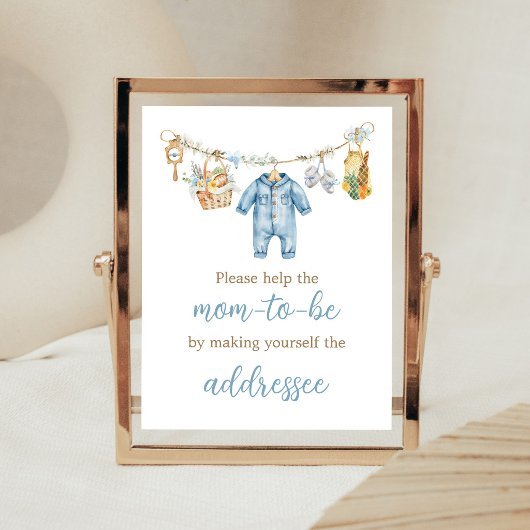 Jongen Lokale Groei Envelope Station Bord Poster