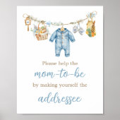 Jongen Lokale Groei Envelope Station Bord Poster (Voorkant)