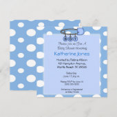 Jongen Luier Pin Douche Uitnodiging (Voorkant / Achterkant)