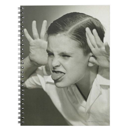 Jongen Maakt Gezicht Notitieboek (Voorkant)