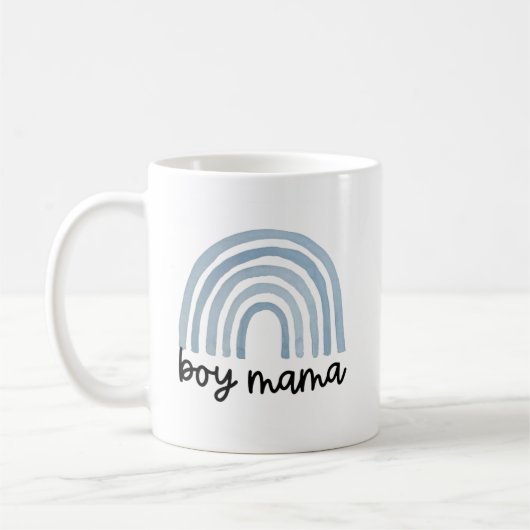 Jongen mam Rainbow Coffee Mok, jongen mam Mok, jon Koffiemok (Links)