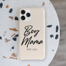Jongen mama Est. Jaar Minimale mama Case-Mate iPhone Case