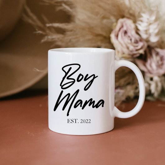 Jongen mama Est. Jaar Minimale mama Koffiemok