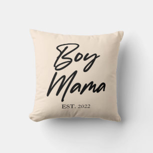 Jongen mama Est. Jaar Minimale mama Kussen