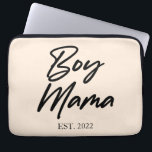Jongen mama Est. Jaar Minimale mama Laptop Sleeve<br><div class="desc">Dit is een aangepaste datum-jongen van mama's laptophoes! Moederdag moeder mama mama mama Gifts Gift Boy mama</div>
