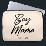 Jongen mama Est. Jaar Minimale mama Laptop Sleeve<br><div class="desc">Dit is een aangepaste datum-jongen van mama's laptophoes! Moederdag moeder mama mama mama Gifts Gift Boy mama</div>