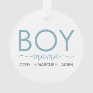 Jongen mama personaliseerde met de naam van de zoo ornament