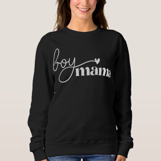 Jongen mama Shirt, jongen mama Sweater, jongen mam Trui (Voorkant)