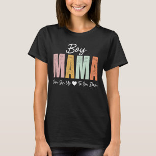 Jongen mama van zoon tot zoon Moederdag. T-shirt