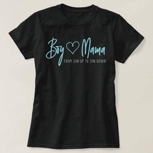 Jongen mama van zoon tot zoon naar beneden - moede t-shirt (Design voorkant)