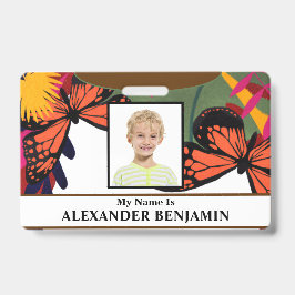 Jongen Meisje Kind Student Naam School ID Kaart Aa Badge