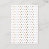 Jongen meisje Lelephant Gender onthullen Baby diap Informatiekaartje (Achterkant)