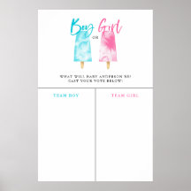 Jongen meisje Popsicle Geslacht over voorspellinge