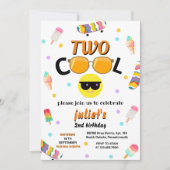 Jongen meisje schattig zomer lief twee cool 2e ver kaart (Voorkant)