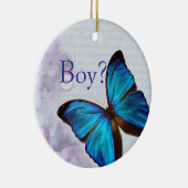 Jongen/Meisje Spinner Keramisch Ornament (Rechts)