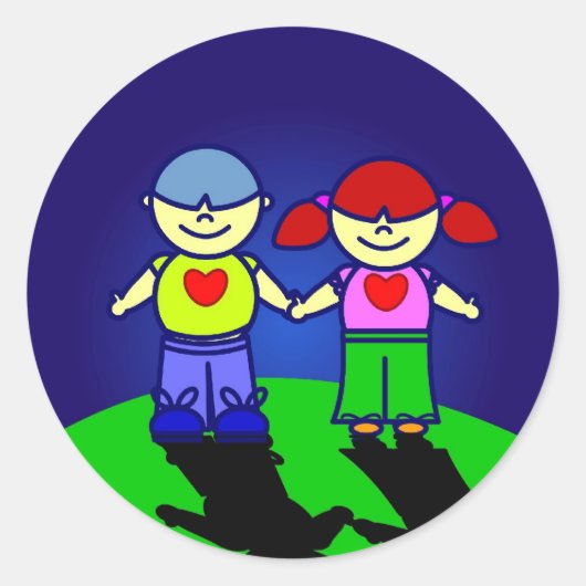JONGEN & MEISJE STICKER (Voorkant)