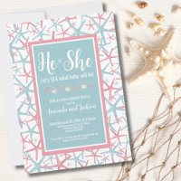 Jongen Meisje Strand Hij Ze Zomer Geslacht Onthull