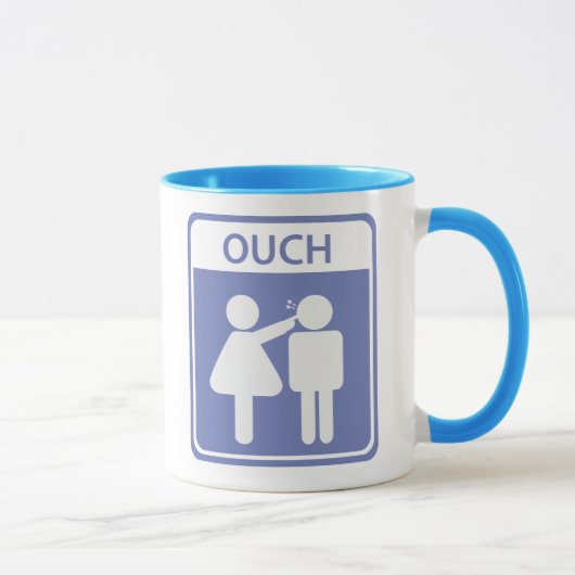 jongen meisje teken mok (Rechts)