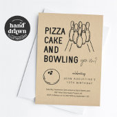 Jongen Meisje Tiener Kinder Bowling Party Uitnodig Kaart