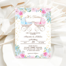 Jongen Meisje Twins Roze Blauw Kinderwagen Baby sh