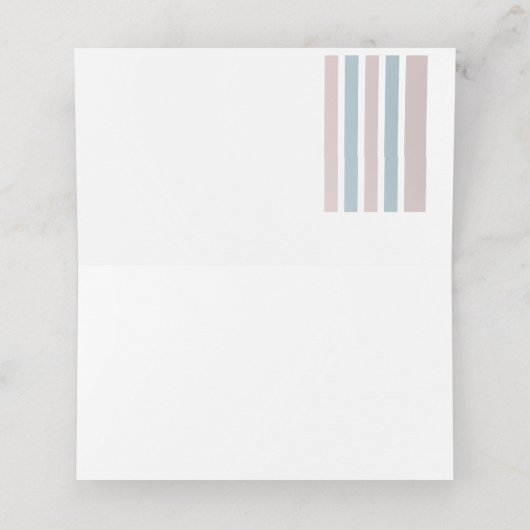 Jongen Meisje Twins Teddy Bear Baby shower Blank Plaatskaartje (Binnenkant ongevouwen)