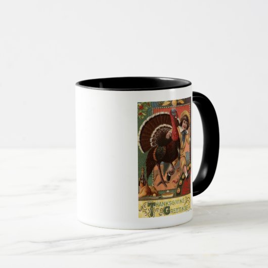 Jongen met Arm rond een Turkije Mok (Voorkant rechts)