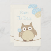 Jongen met Baby shower sparen de datum Save The Date (Voorkant / Achterkant)