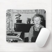 Jongen met Crystal Radio Set Humor Muismat (Met muis)