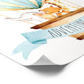 Jongen met de naam Hot Air Balloon Oerwoud Animals Poster (Hoek)