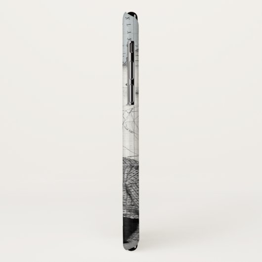 Jongen met een crystal Radio Set Map Case-Mate iPhone Case (Achterkant/links)