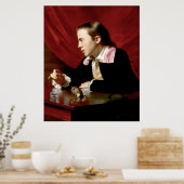 Jongen met een eekhoorn poster (Keuken)