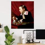 Jongen met een eekhoorn poster (Thuiskantoor)