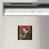 Jongen met een eekhoorn, van John Singleton Copley Magneet (Insitu (Vaatwasser))